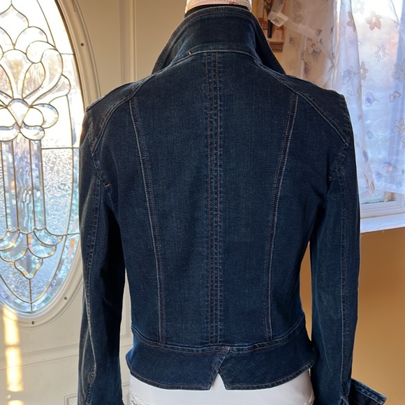 WHBM Denim Military Styled Jacket - Picture 7 of 9